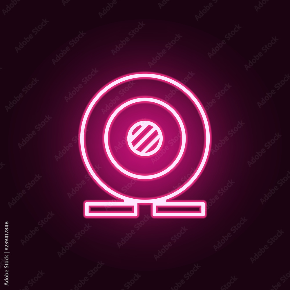 Poster webcam icon. elements of web in neon style icons. simple icon for websites, web design, mobile app, 