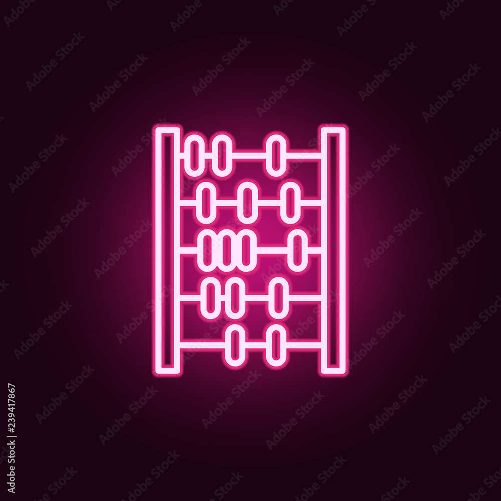 Poster scores icon. elements of web in neon style icons. simple icon for websites, web design, mobile app, 