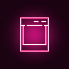 towing machine icon. Elements of web in neon style icons. Simple icon for websites, web design, mobile app, info graphics