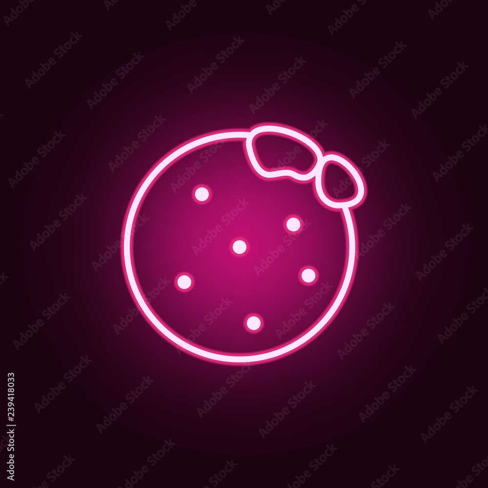 Poster orange icon. elements of web in neon style icons. simple icon for websites, web design, mobile app, 
