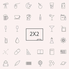 Fototapeta premium school board with formula icon. web icons universal set for web and mobile