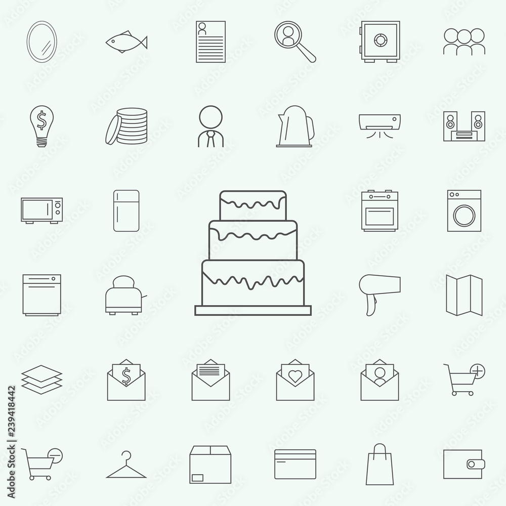 Poster cake icon. web icons universal set for web and mobile