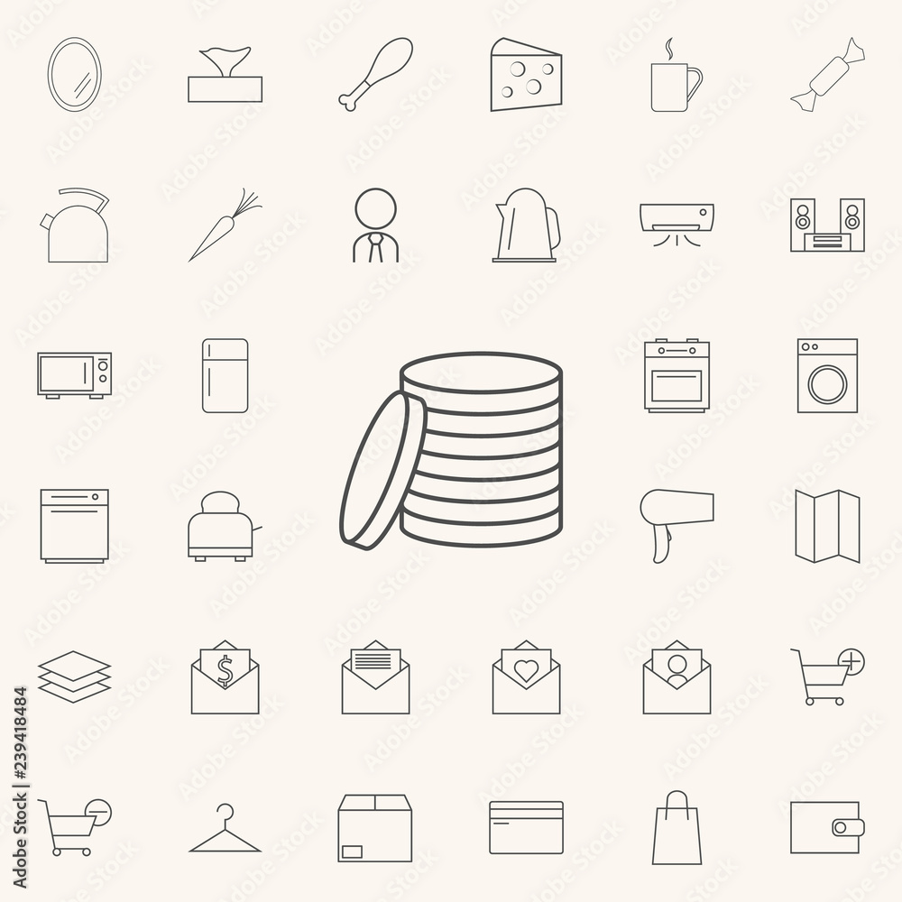 Poster coins icon. web icons universal set for web and mobile