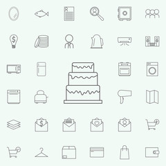 cake icon. web icons universal set for web and mobile