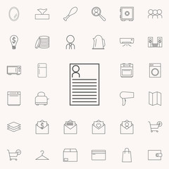 summary icon. web icons universal set for web and mobile