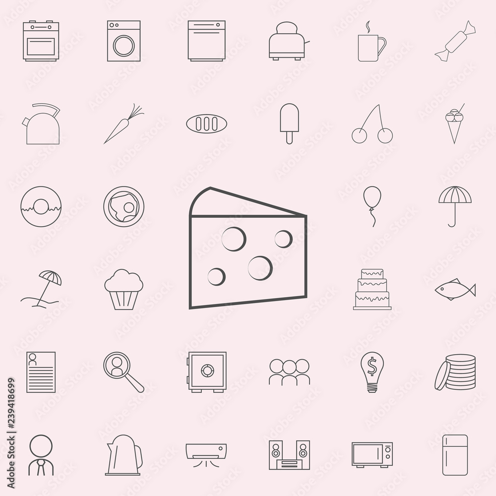 Poster cheese icon. web icons universal set for web and mobile