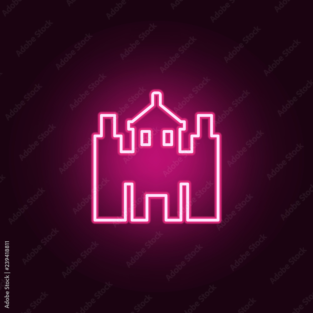Poster castle icon. web icons universal set for web and mobile