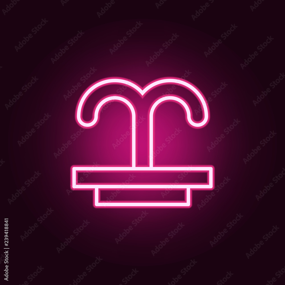 Poster fountain icon. web icons universal set for web and mobile