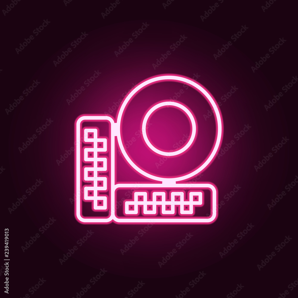Poster surveillance camera icon. web icons universal set for web and mobile