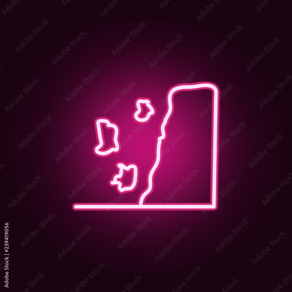 Poster rockfall icon. web icons universal set for web and mobile