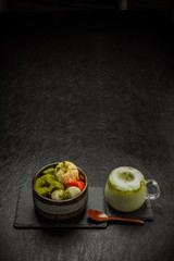 抹茶アイスクリーム　Japanese style ice cream of green tea