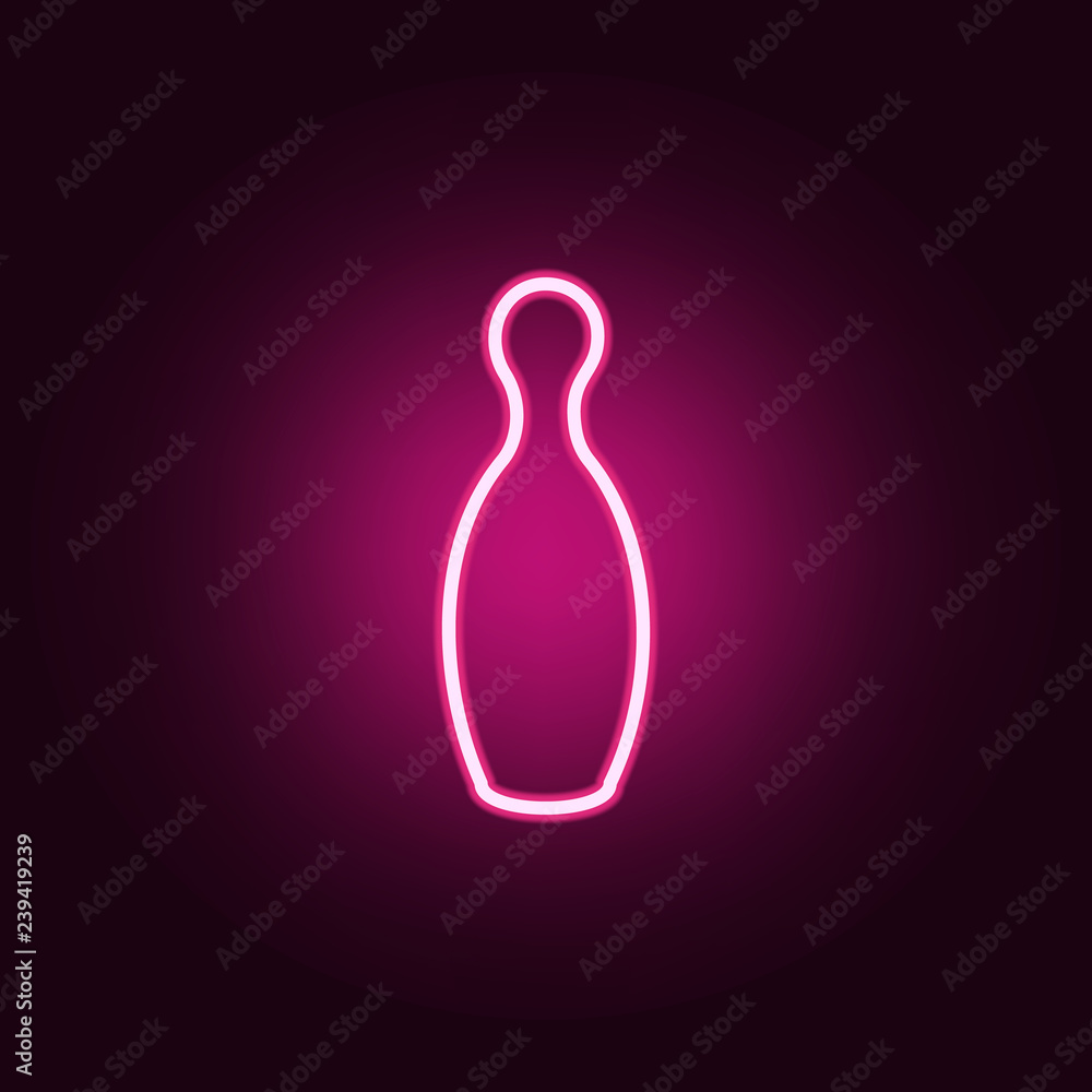 Aufkleber bowling pin icon. web icons universal set for web and mobile