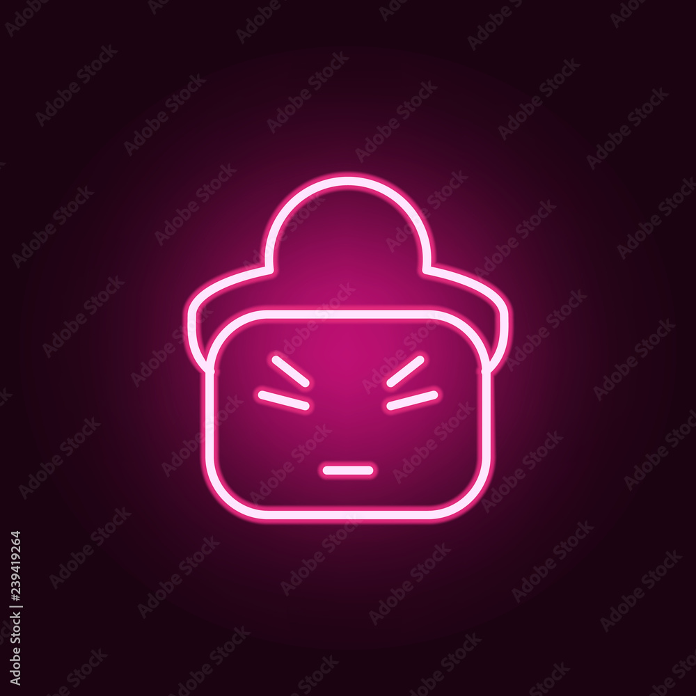 Poster face icon. web icons universal set for web and mobile