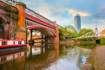 Castlefield, an inner city conservation area in Manchester, UK