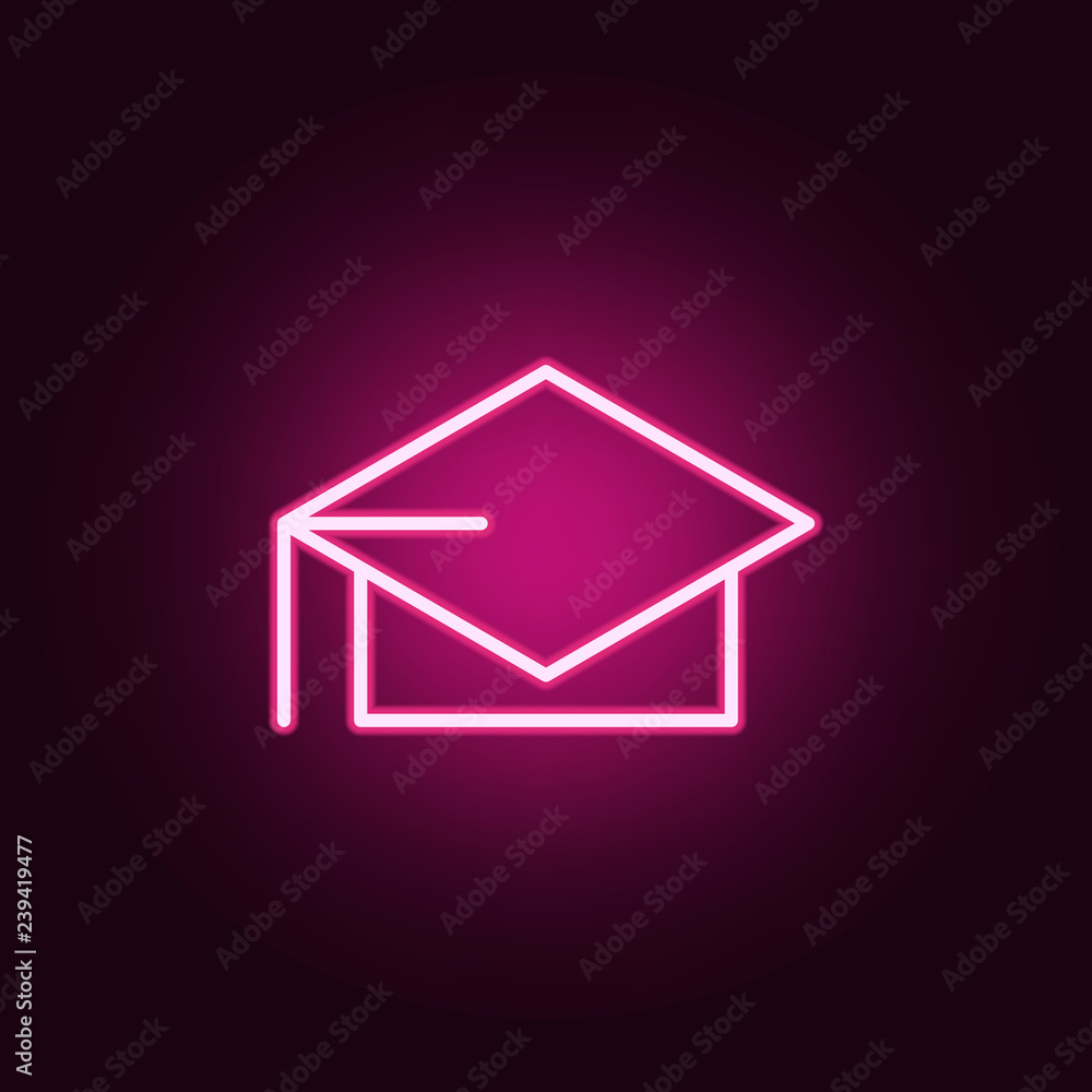 Aufkleber graduate's cap icon. web icons universal set for web and mobile