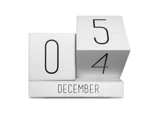 December changing date from 4 to 5