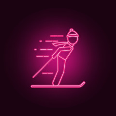 man on skis icon. Winter icons universal set for web and mobile