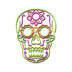 Sugar Skull Neon Sign