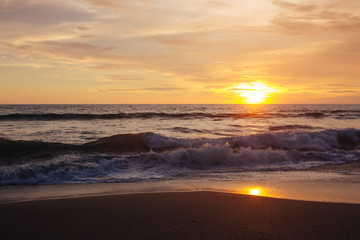 Fototapeta na wymiar Sunset in the beach, Bali