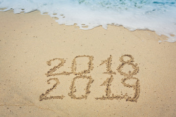 New Year 2019 is coming concept 
