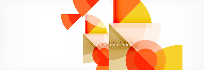 Obraz premium Trendy circles composition geometric background