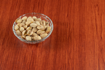 Pistachio nuts close up. Healthy, natural