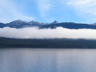Beautiful lake in South island of New Zealand. 