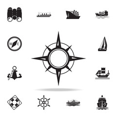 geographical directions of the world icon. Detailed set of ship icons. Premium graphic design. One of the collection icons for websites, web design, mobile app