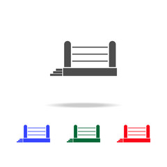 Boxing ring  icons. Elements of sport element in multi colored icons. Premium quality graphic design icon. Simple icon for websites, web design, mobile app, info graphics