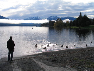 Beautiful lake in South island of New Zealand. 