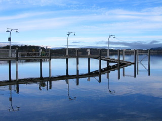 Fototapeta premium Beautiful lake in South island of New Zealand. 