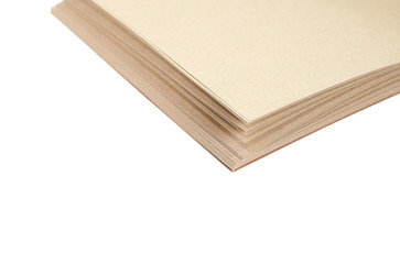 Notebook on white background