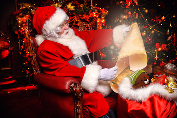 santa reading letters