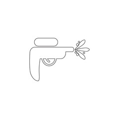 Water gun toy icon. Toy element icon. Premium quality graphic design icon. Baby Signs, outline symbols collection icon for websites, web design, mobile app on white background