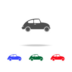 Fototapeta na wymiar small retro car icons. Elements of transport element in multi colored icons. Premium quality graphic design icon. Simple icon for websites, web design
