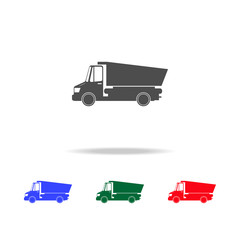 Dump Truck  icons. Elements of transport element in multi colored icons. Premium quality graphic design icon. Simple icon for websites, web design