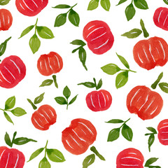 watercolor pumpkin art background