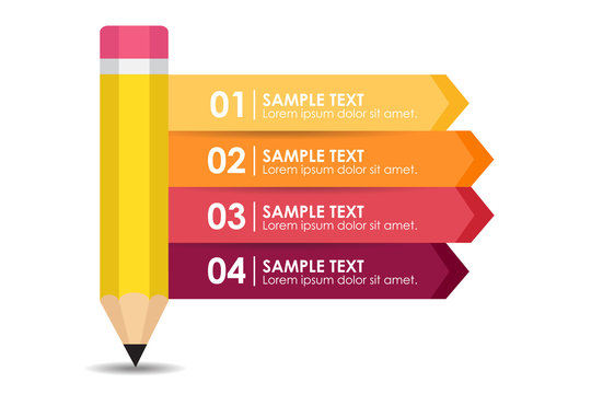 Pencil Infographic