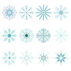 Snowflakes Christmas set