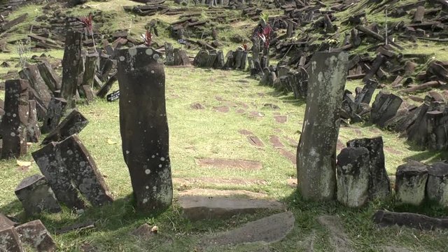 Gunung Padang in Karyamukti village, Cianjur, Indonesia. This site is carbon dated at 5000 BC and predates even the pyramids.