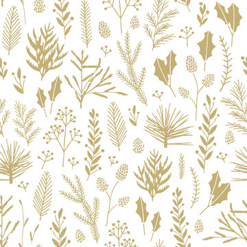 Seamless Christmas pattern.