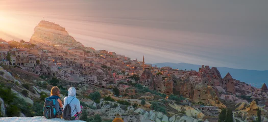 Fotobehang The great tourist attraction of Cappadocia - Turkey © muratart