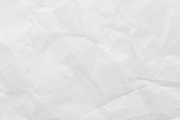 White crumpled paper texture background. Close-up.