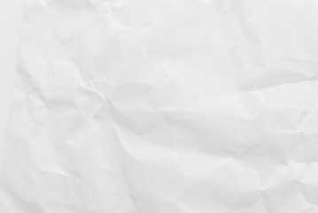 White crumpled paper texture background. Close-up.
