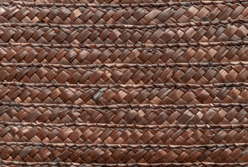 Close up wicker basket texture for use as background . Woven basket texture.