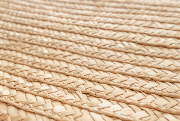 Close up wicker basket texture for use as background . Woven basket texture.