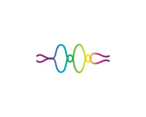  pulse icon vector template illustration