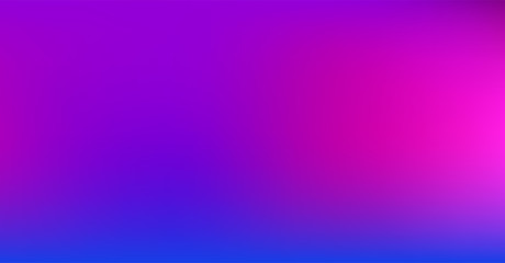 Purple Blue Gradient Vibrant Dreamy Vector Background. Sunrise, Sunset, Sky, Water Color Overlay Neon Design Element. Luxury Trendy Holograph Defocused Texture. Digital Funky Cool Tech Gradient Paper.