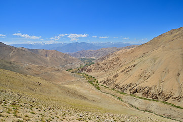 Landscape in Ladakh district.