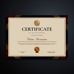 professional elegant certificate template design